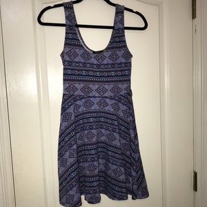 Purple Pattern Forever 21 Summer Dress